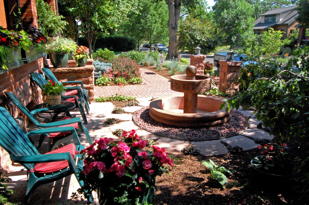 City Floral Landscaping Design Fields AFTER front fountain